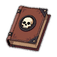 leather journal  with skull emblem
