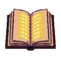 open spellbook with glowing pages  with ancient runes glowing