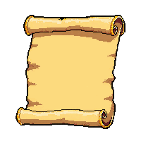 rolled parchment scroll  with golden trim