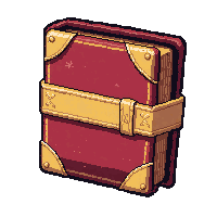 small pocket diary  with golden trim