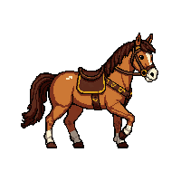 horse bow gold inlaid