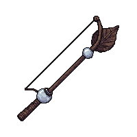 hunting bow frost rimmed icy
