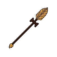 long bow gold inlaid