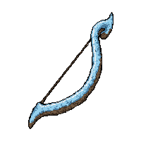 recurve bow frost rimmed icy