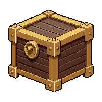 gold trimmed chest  shiny brand new