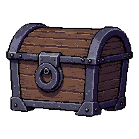 iron bound chest  weathered ancient