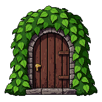 Magical Portal  Covered In Vines — free pixel art sprite from Marketplace Doors Portals
