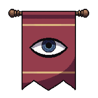 Ceremonial Silk Banner  With Eye Symbol — free pixel art sprite from Marketplace Flags Banners