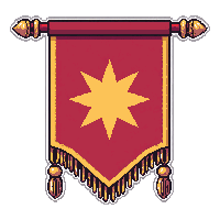 Ceremonial Silk Banner  With Star Pattern — free pixel art sprite from Marketplace Flags Banners
