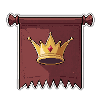 Diamond Shaped Banner  With Crown Emblem — free pixel art sprite from Marketplace Flags Banners