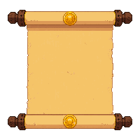 rolled scroll banner  with gold sun symbol