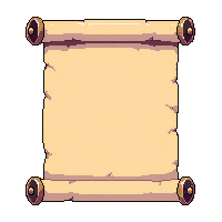Rolled Scroll Banner With Silver Moon — free pixel art sprite from the Marketplace Flags Banners collection, transparent PNG