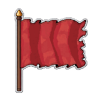 tattered war flag  plain solid color