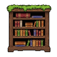Bookshelf  Moss Covered Ancient — free pixel art sprite from Marketplace Furniture