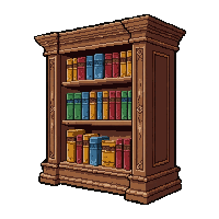 bookshelf  ornate carved