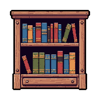 bookshelf  polished mirror shine