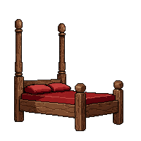 four poster bed  plain rustic