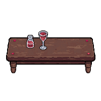 long dining table  bloodstained