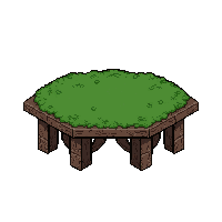 long dining table  moss covered ancient