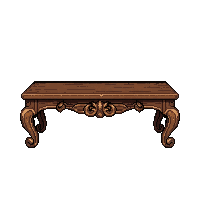 long dining table  ornate carved
