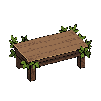 Long Dining Table  Vine Overgrown — free pixel art sprite from Marketplace Furniture