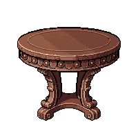 round table  ornate carved