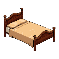 single bed  bloodstained