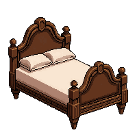 single bed  ornate carved