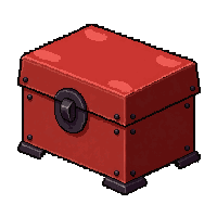 treasure pedestal  covered in red velvet