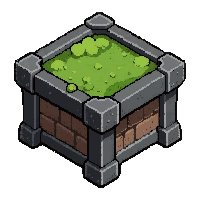 treasure pedestal  moss covered ancient