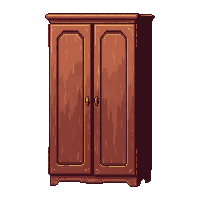 Wardrobe Armoire Polished Mirror Shine — free pixel art sprite from the Marketplace Furniture collection, transparent PNG