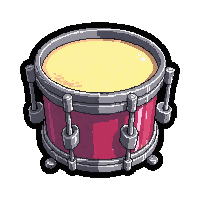 drum kit hand drum  magical glowing
