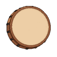 drum kit hand drum  plain natural wood