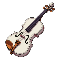 Fiddle Violin  Bone Carved White — free pixel art sprite from Marketplace Instruments