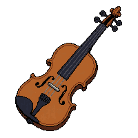 Fiddle Violin  Carved With Rune Symbols — free pixel art sprite from Marketplace Instruments