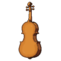 fiddle violin  plain natural wood