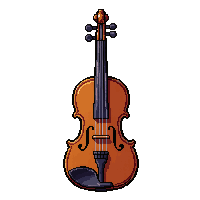 fiddle violin  ribbon tied