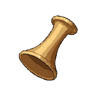 horn trumpet  plain natural wood