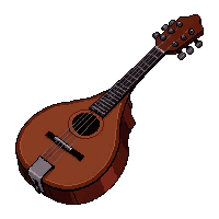 mandolin  polished mahogany