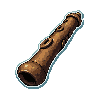 ocarina  carved with rune symbols