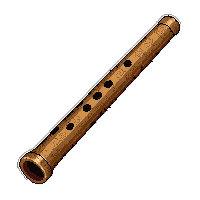 pan flute  carved with rune symbols