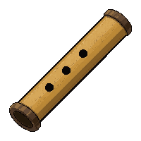 pan flute  plain natural wood