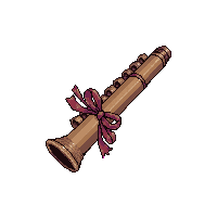 pan flute  ribbon tied