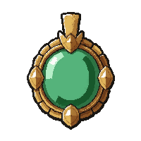 Amulet Pendant  With Green Emerald — free pixel art sprite from Marketplace Jewelry
