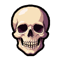 brooch pin  with skull setting