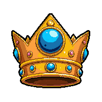 circlet crown  with blue sapphire