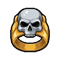 diamond ring  with skull setting