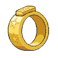 gold ring  with star symbol