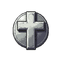 Silver Ring With Cross Pendant — free pixel art sprite from the Marketplace Jewelry collection, transparent PNG