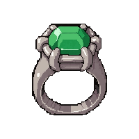 Silver Ring With Green Emerald — free pixel art sprite from the Marketplace Jewelry collection, transparent PNG